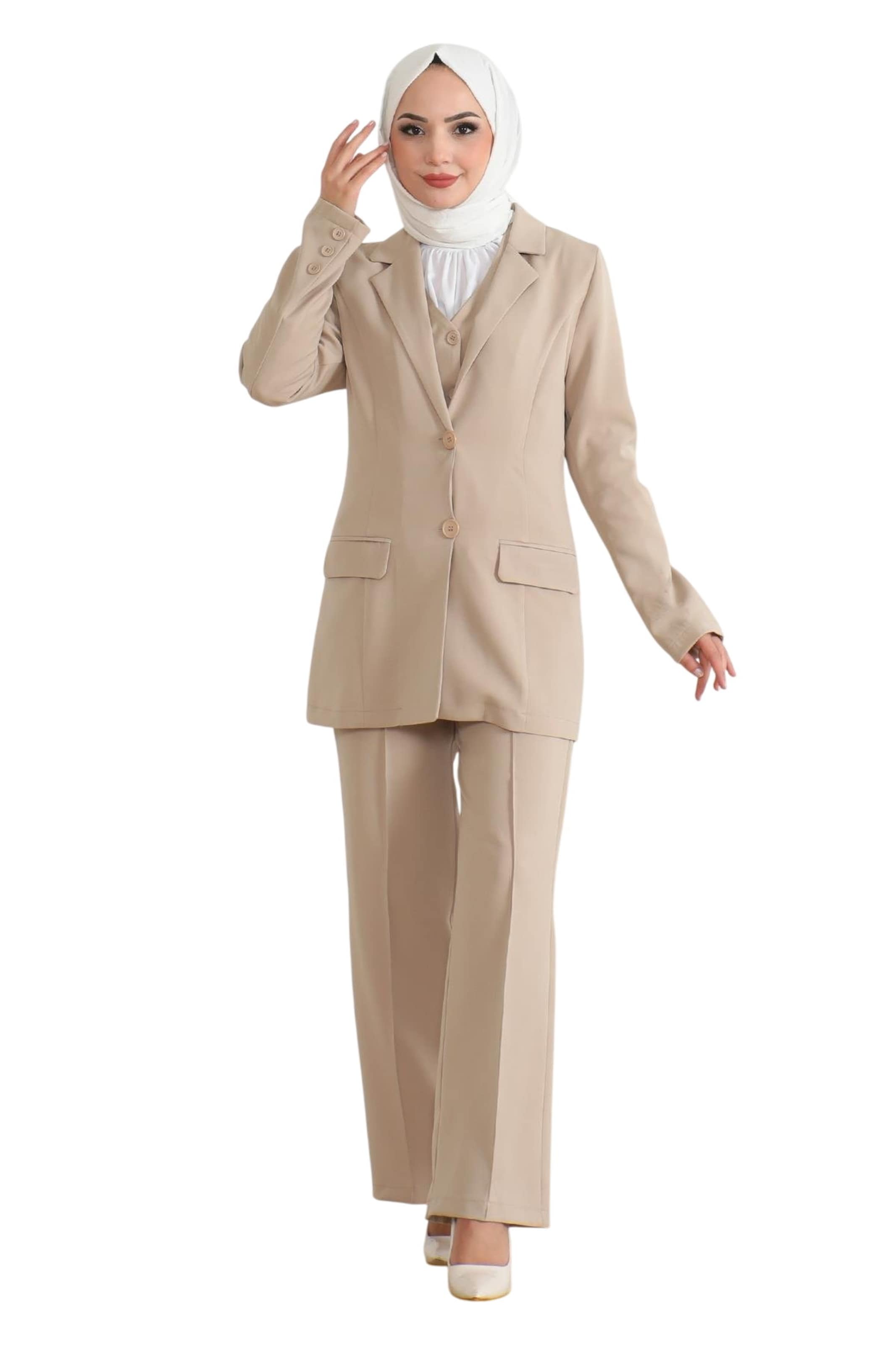 MODAMIHRAM Broekpak in Beige