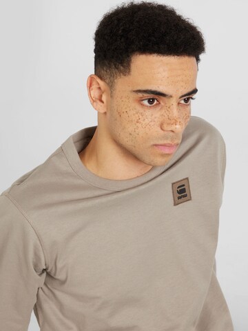 G-STAR Shirt 'Premium Base' in Beige