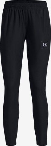 UNDER ARMOUR Workout Pants 'Challenger' in Black: front