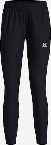 UNDER ARMOUR Slimfit Sportbroek 'Challenger' in Zwart: voorkant