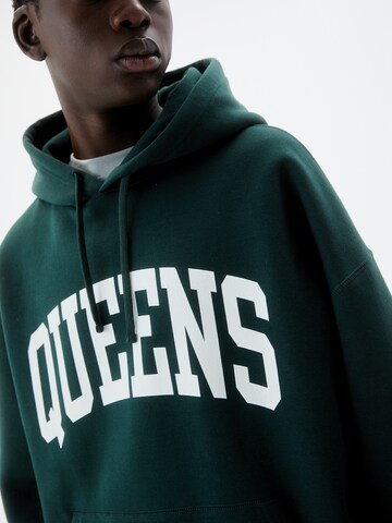 Sweat-shirt Pull&Bear en vert