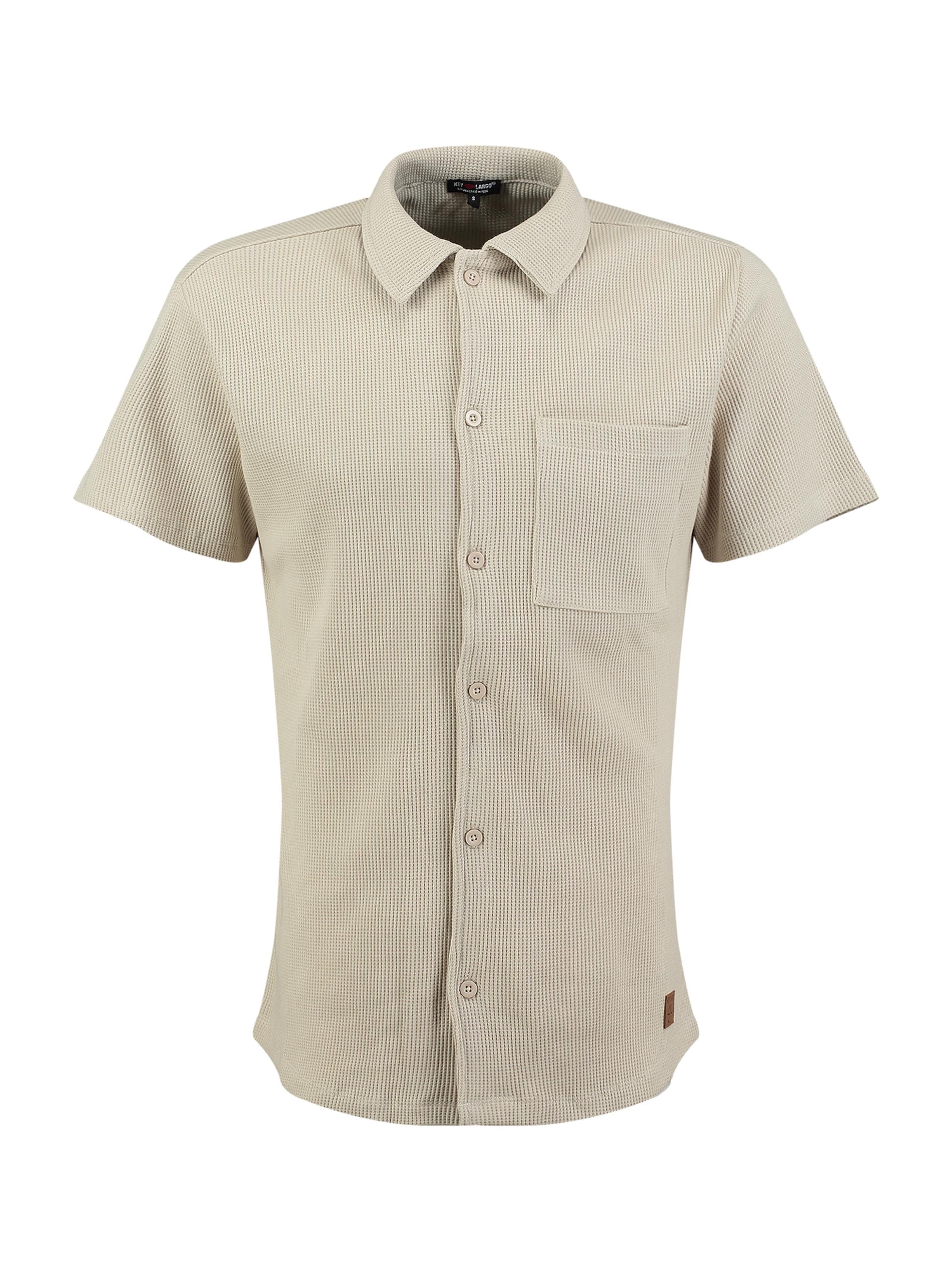 Key Largo Regular Fit Paita 'Siegfried' värissä beige: etupuoli