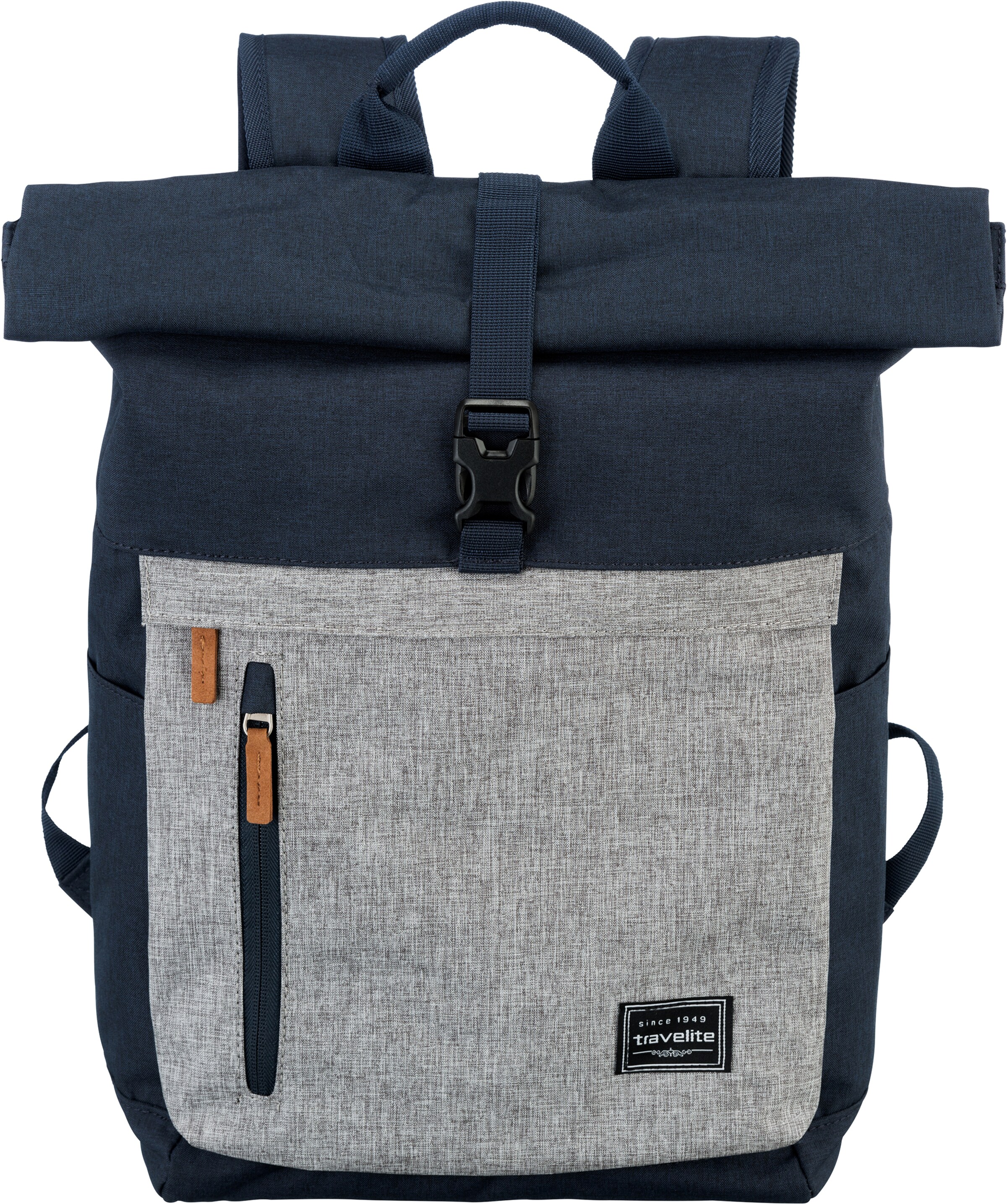 TRAVELITE Backpack in Blue: front