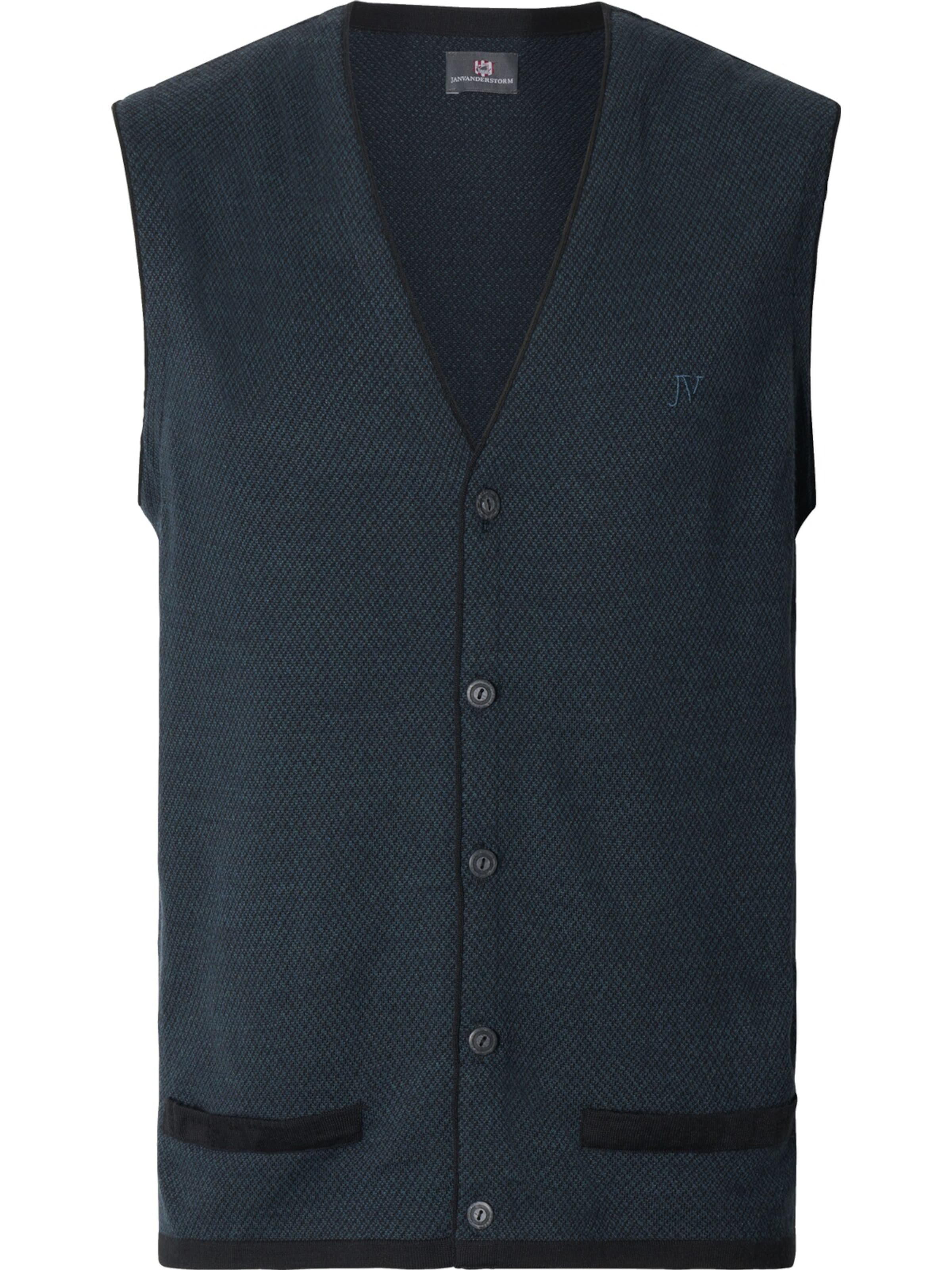 Jan Vanderstorm Vest 'Tane' in Blue: front