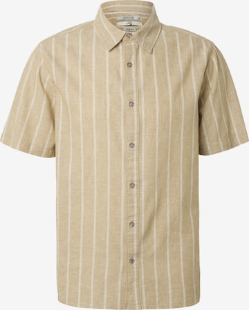 INDICODE JEANS Button Up Shirt 'Tryp' in Beige: front