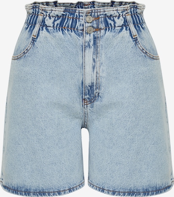 Trendyol Curveregular Traperice - plava boja: prednji dio