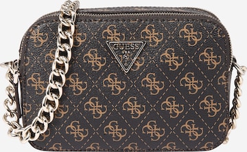 GUESS - Mala de ombro 'Noelle' em castanho: frente