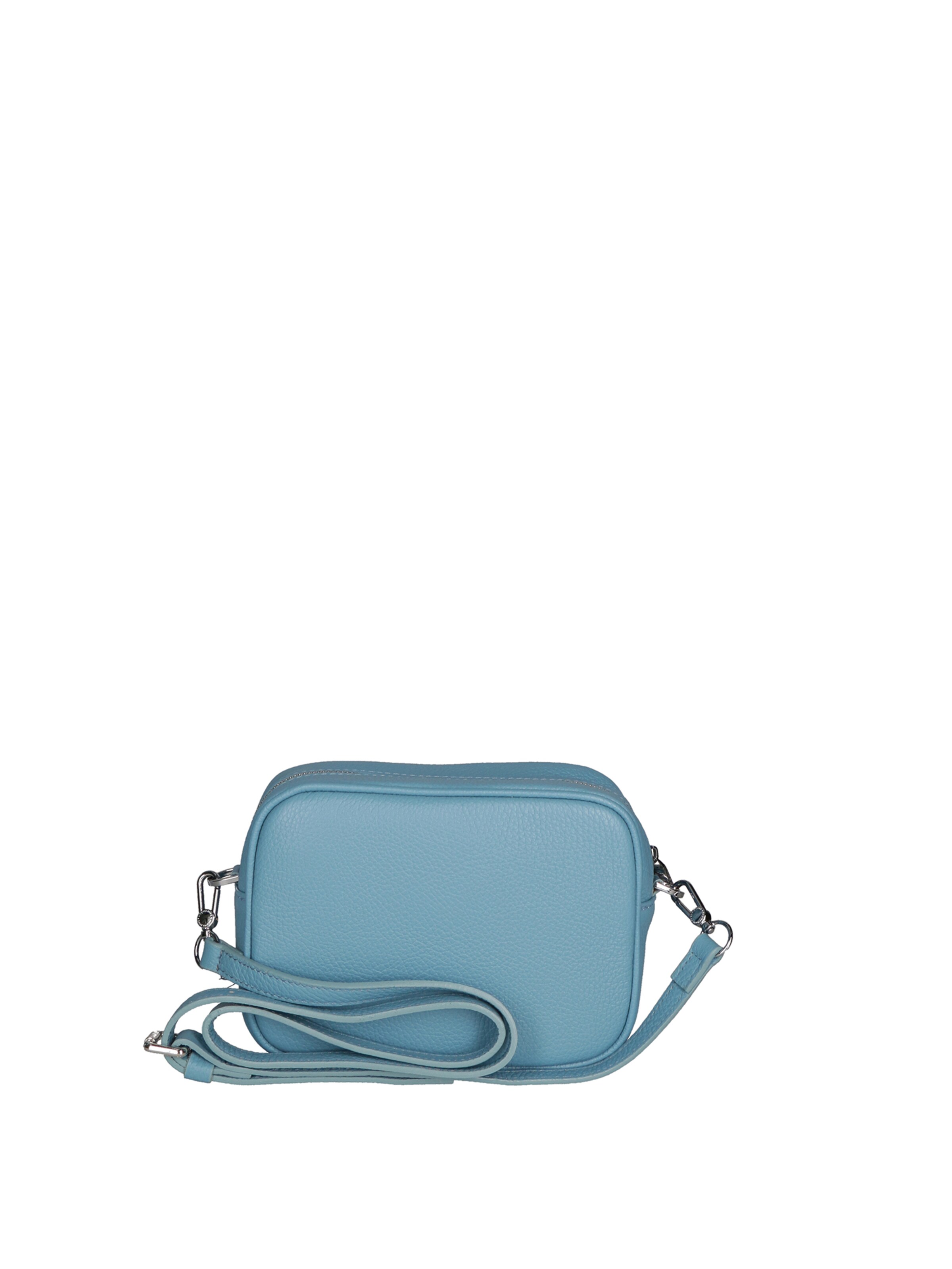 Borsa a tracolla 'Borsa a Tracolla Donna Pelle Virginia Rhinè Zip' di Virginia Rhinè in blu