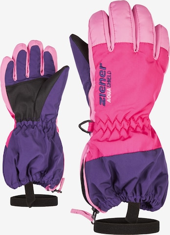 ZIENER Athletic Gloves 'Levio' in Purple: front