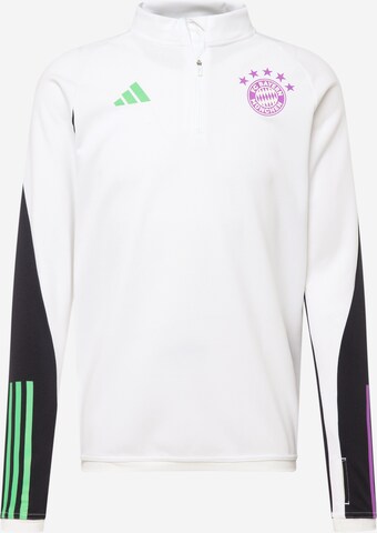 ADIDAS PERFORMANCE Toiminnallinen paita 'Fc Bayern Tiro 23' värissä valkoinen: edessä