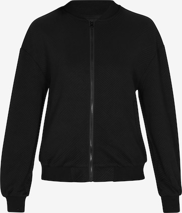 melns usha BLUE LABEL Starpsezonu jaka 'Fashion Look': no priekšpuses