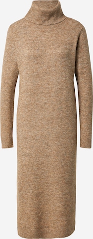 PIECES Knitted dress 'JULIANA' in Brown: front