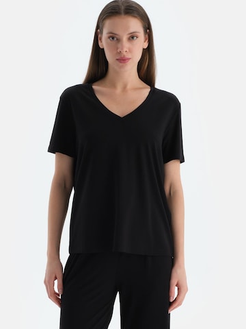 Dagi Shirt in Zwart: voorkant