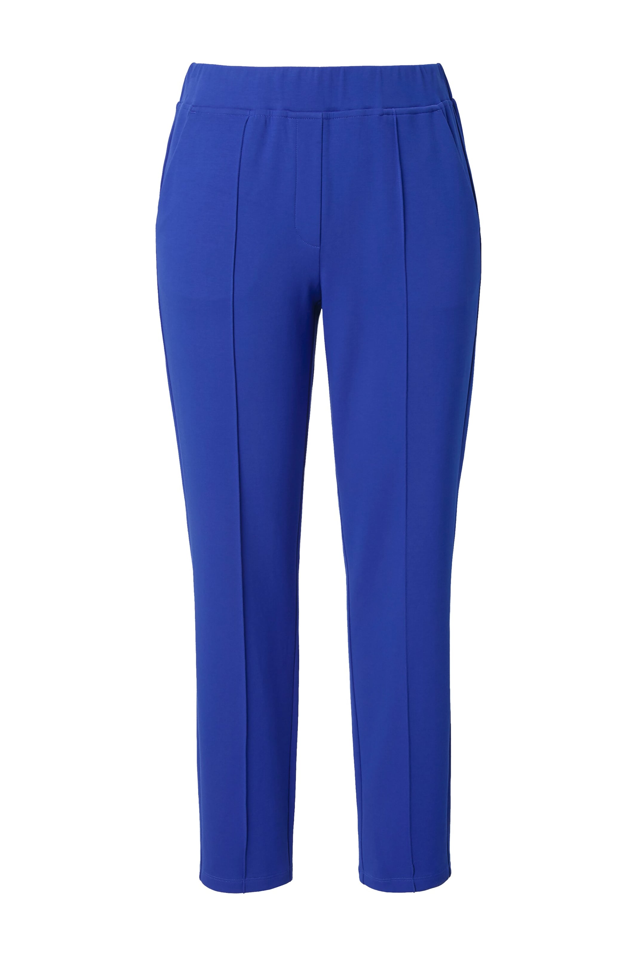 Ulla Popken Regular Trousers in Blue: front