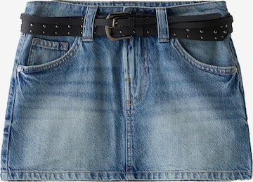 Bershka Пола в синьо: отпред