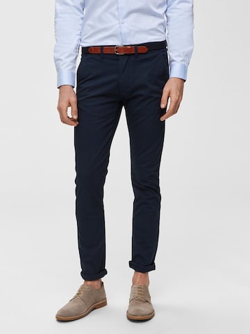 Pantalon chino 'SHHYARD SLIM FIT' SELECTED HOMME en bleu : devant