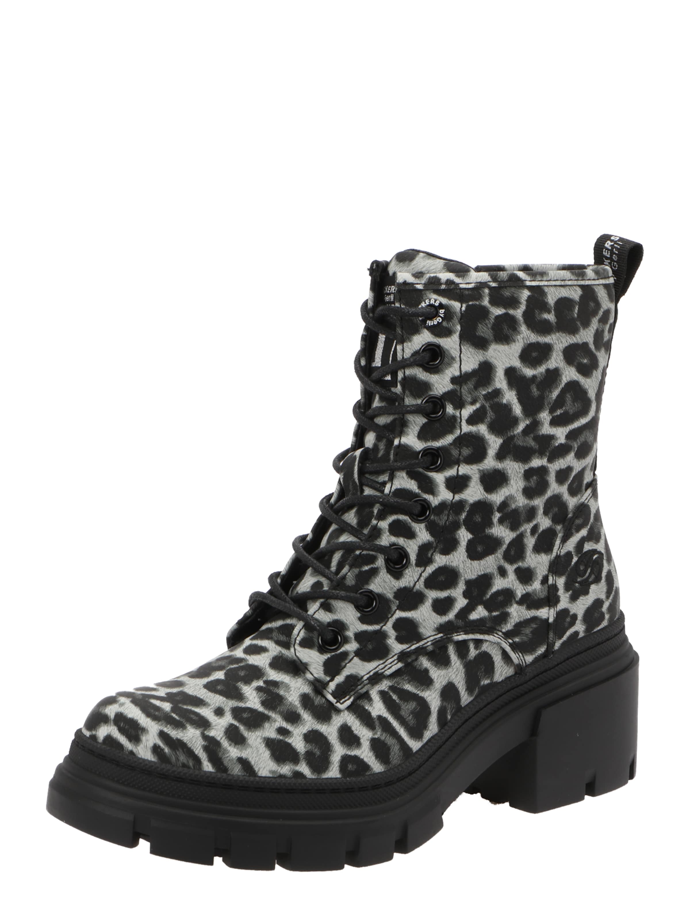 Ghete cu șireturi de la Dockers by Gerli pe negru: față