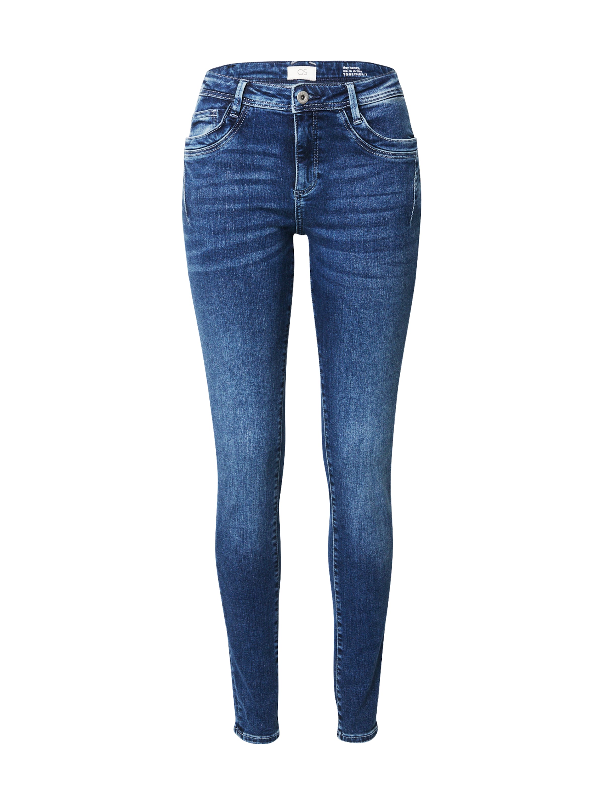 Skinny Jean 'Sadie' QS en bleu : devant
