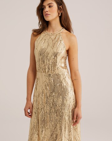 WE Fashion Φόρεμα κοκτέιλ σε χρυσό
