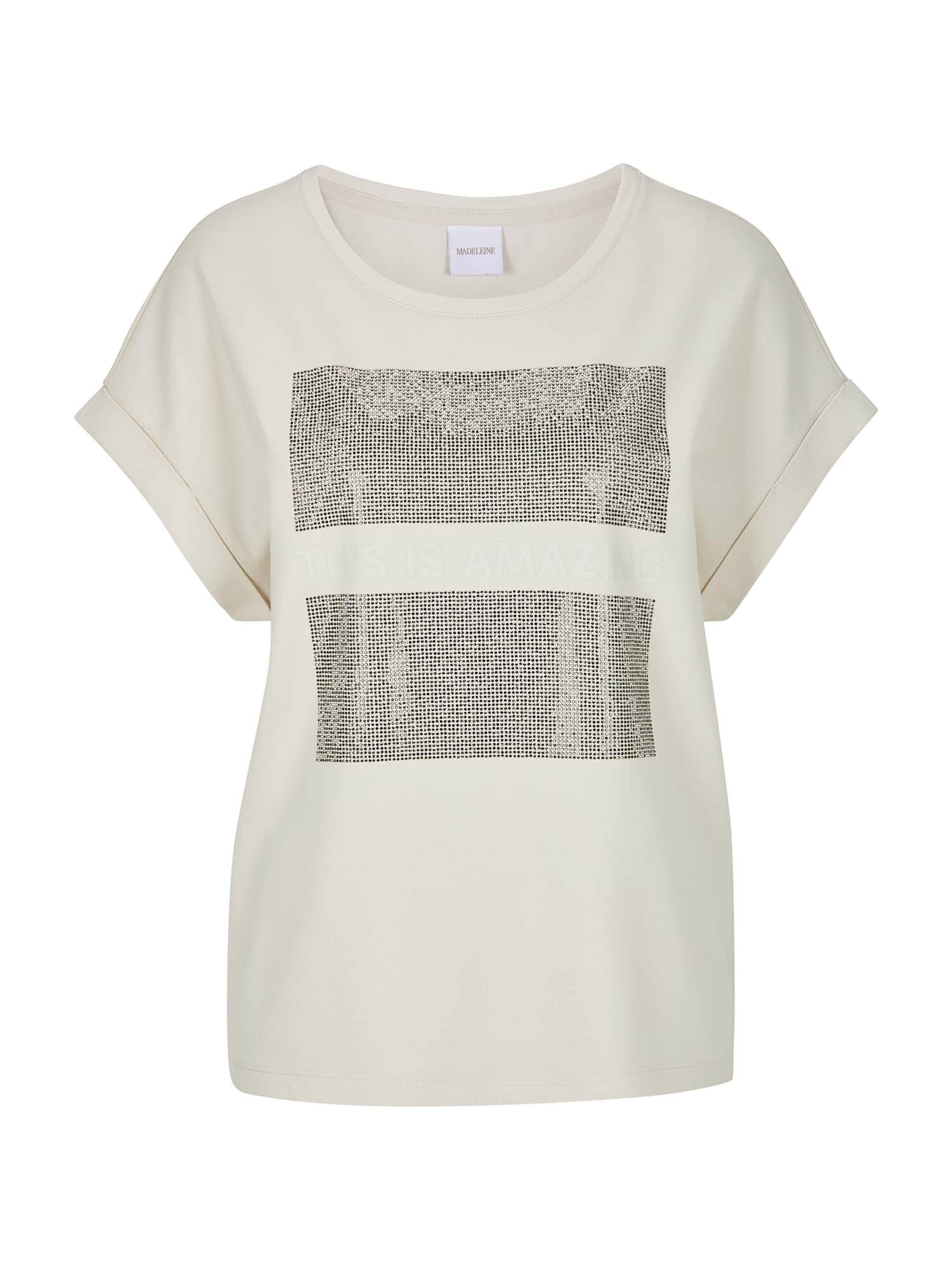 T-shirt MADELEINE en blanc : devant