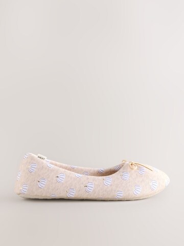Next Slipper 'Pumkin' in Beige