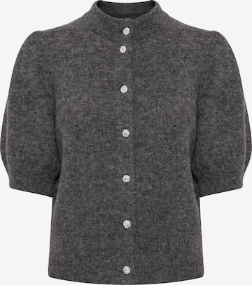 PULZ Jeans Knit Cardigan 'PZASTRID' in Grey: front