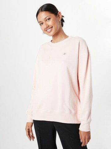 GANT Sweatshirt 'Rel Shield' in Pink: front