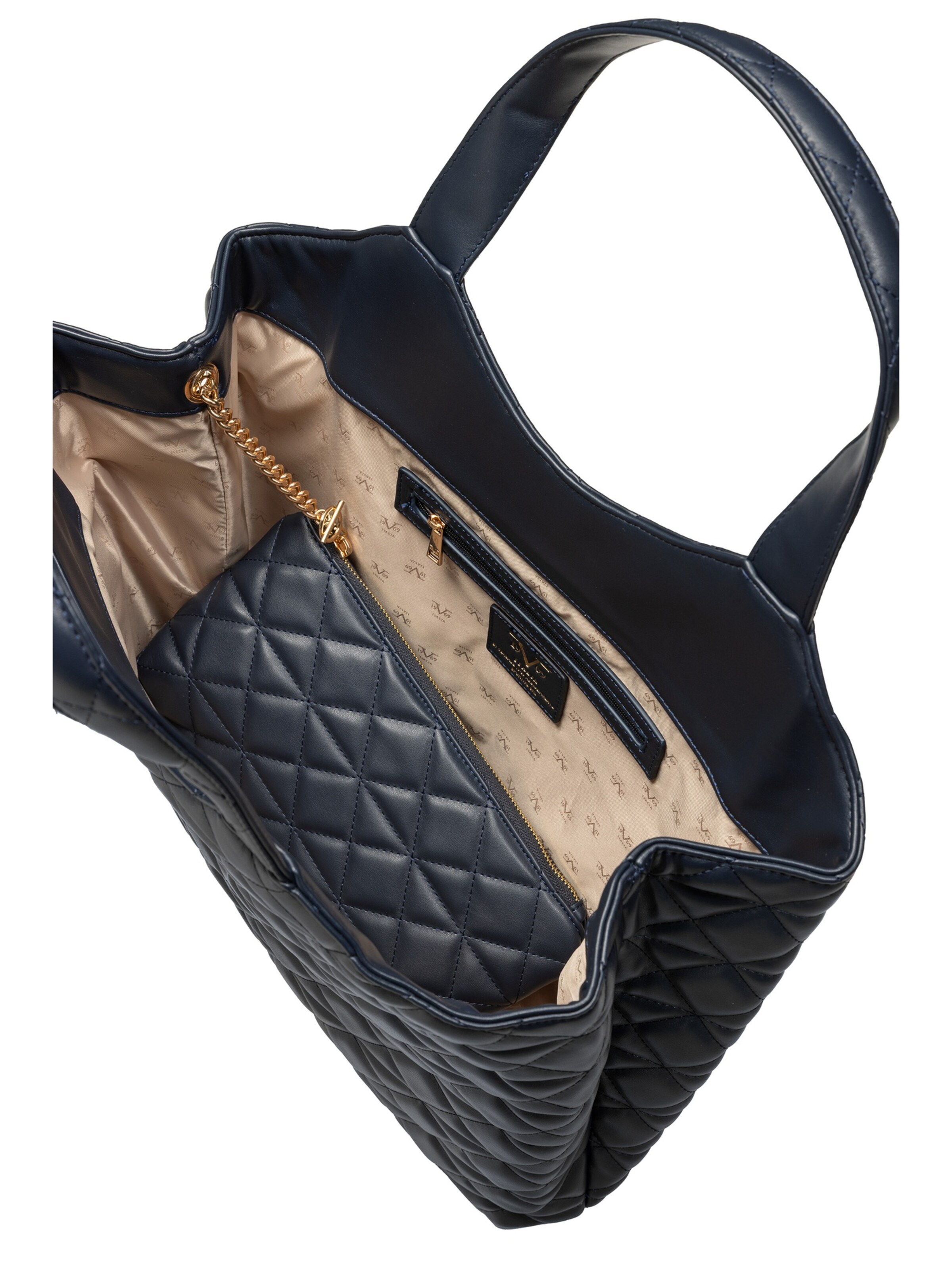 19V69 ITALIA Shopper 'Nami Gold' in Blue