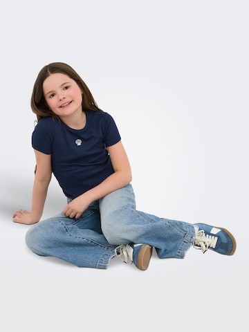 ONLY GIRLS Тениска 'KOGELVA JUNE' в синьо