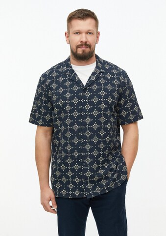 s.Oliver Regular Fit Hemd in Blau: Vorderseite