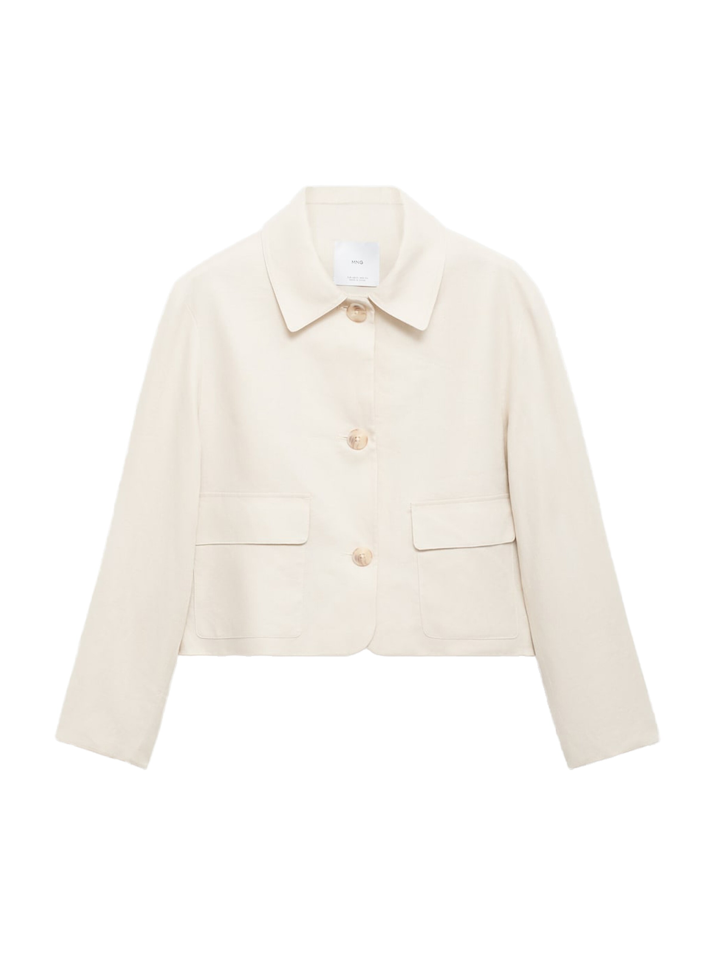 MANGO Přechodná bunda 'LEO' – béžová: přední strana