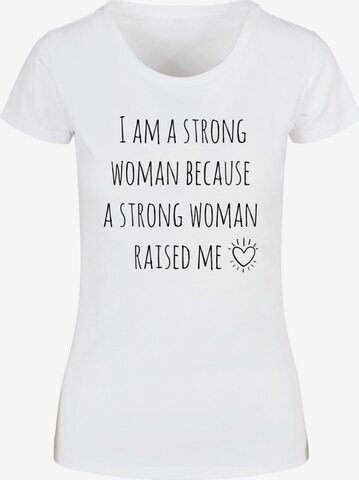 ABSOLUTE CULT Shirt 'Mother's Day - Strong Woman' in White: front