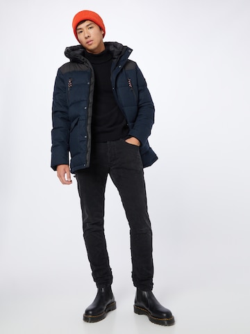 INDICODE JEANS Winter Jacket in Blue