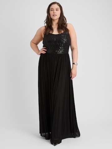 Rochie de seară 'Cora' de la Guido Maria Kretschmer Curvy pe negru: față