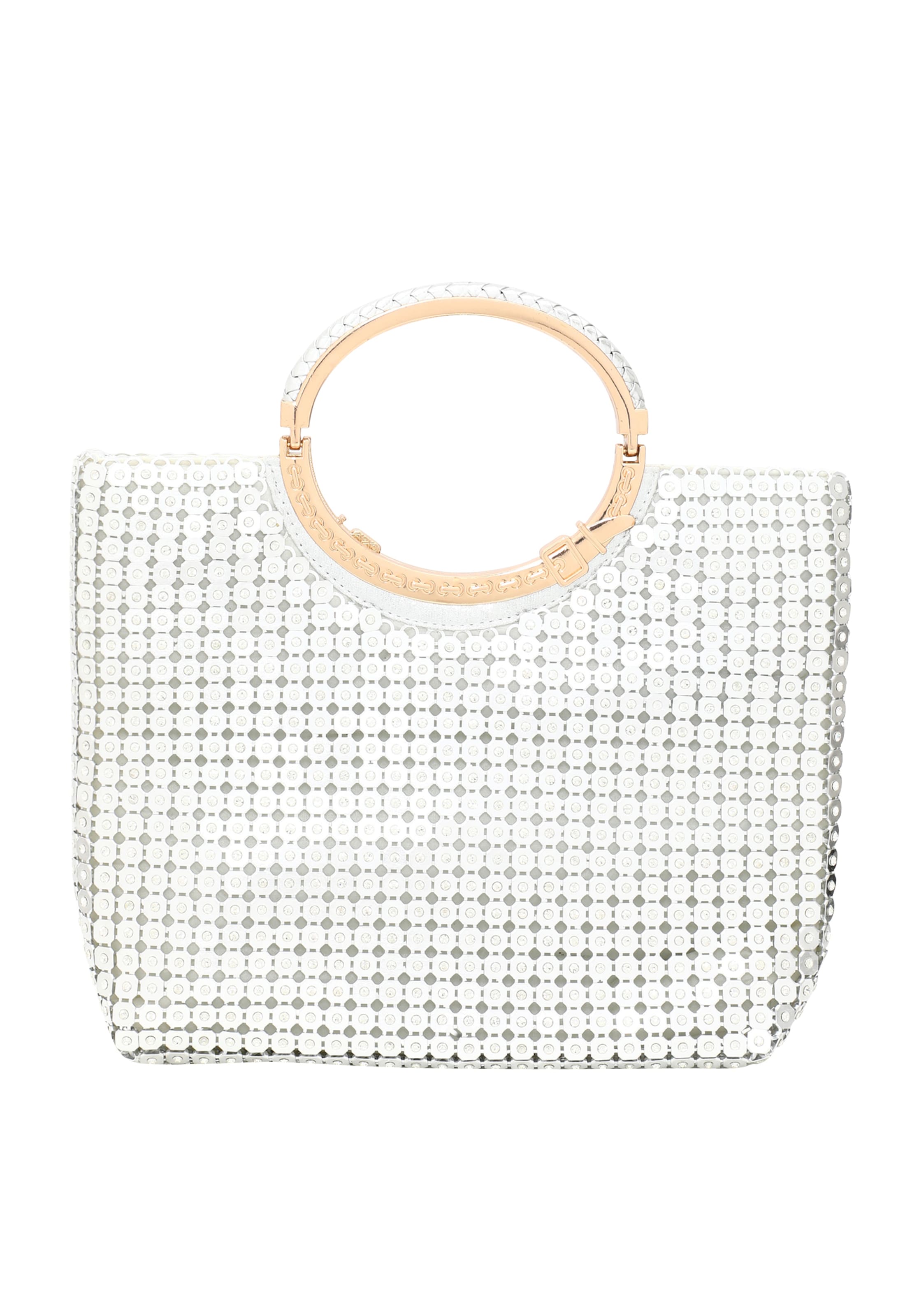 faina Handtas in Zilver: voorkant