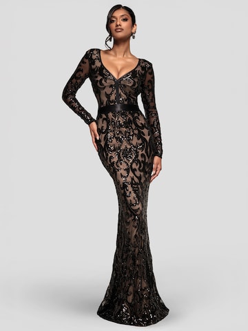 GODDIVA Kleid in Schwarz: Vorderseite