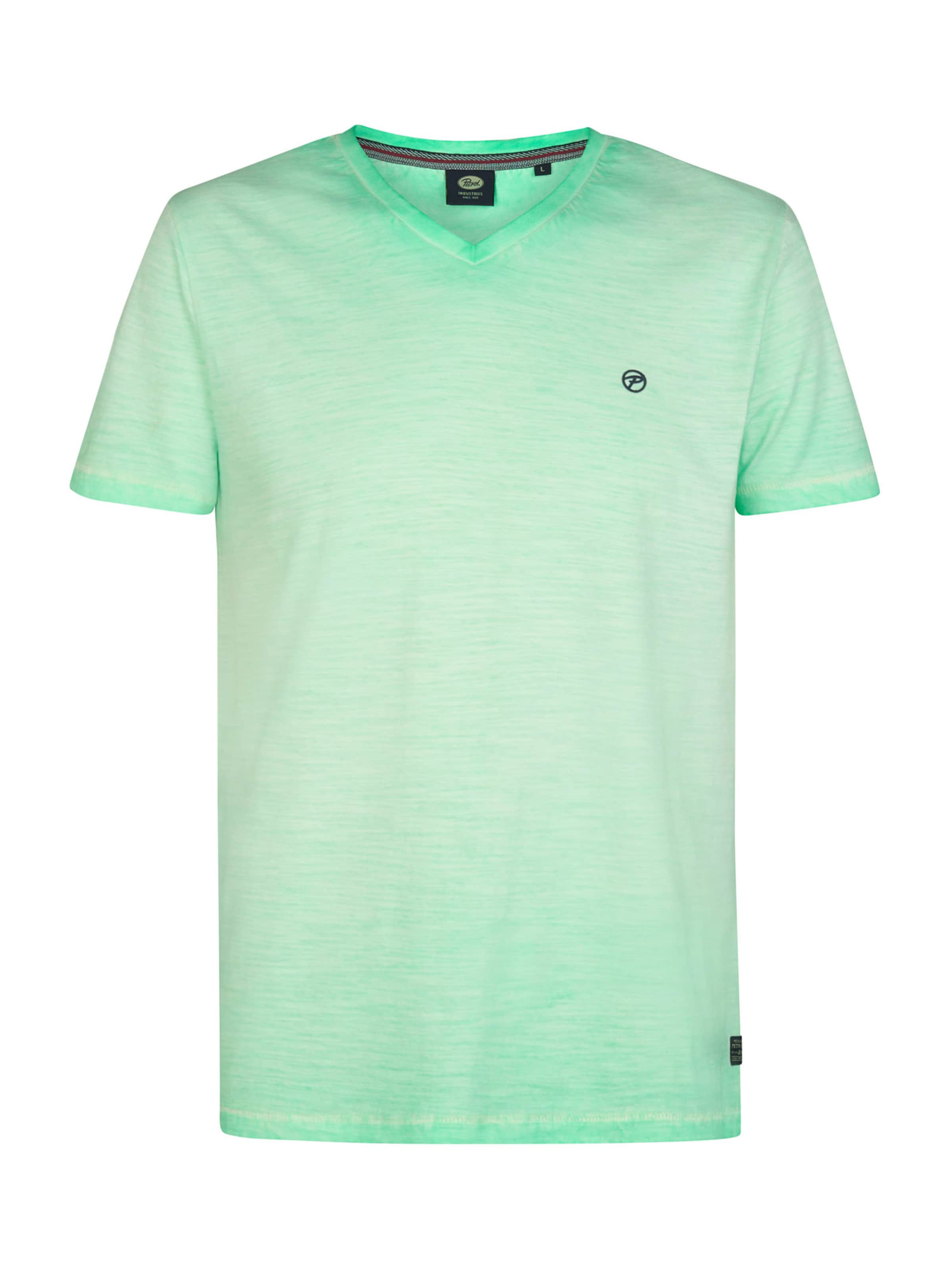 Petrol Industries T-shirt i grön: framsida