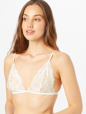 Calvin Klein Underwear Triangle Bra in White: front