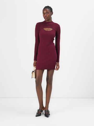 Abito in maglia di KARL LAGERFELD JEANS in rosso