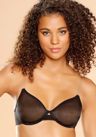 LASCANA T-shirt Bra in Black