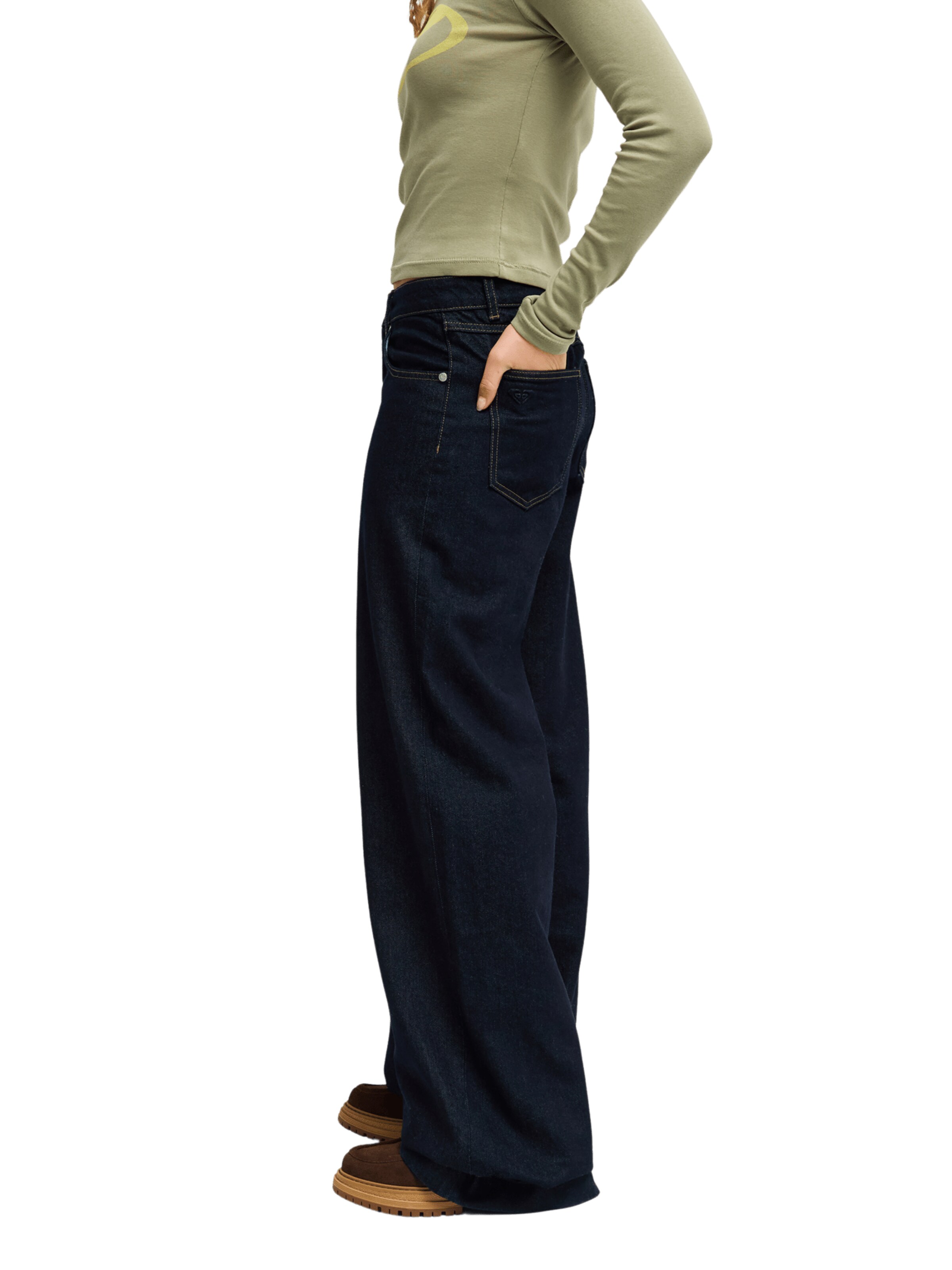 ROXY Wide Leg Jeans in Blau