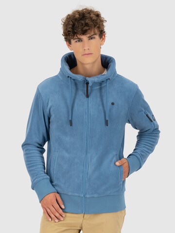 Alife and Kickin - Chaqueta polar 'Elias' en azul: frente