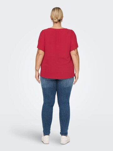 T-shirt ONLY Carmakoma en rouge