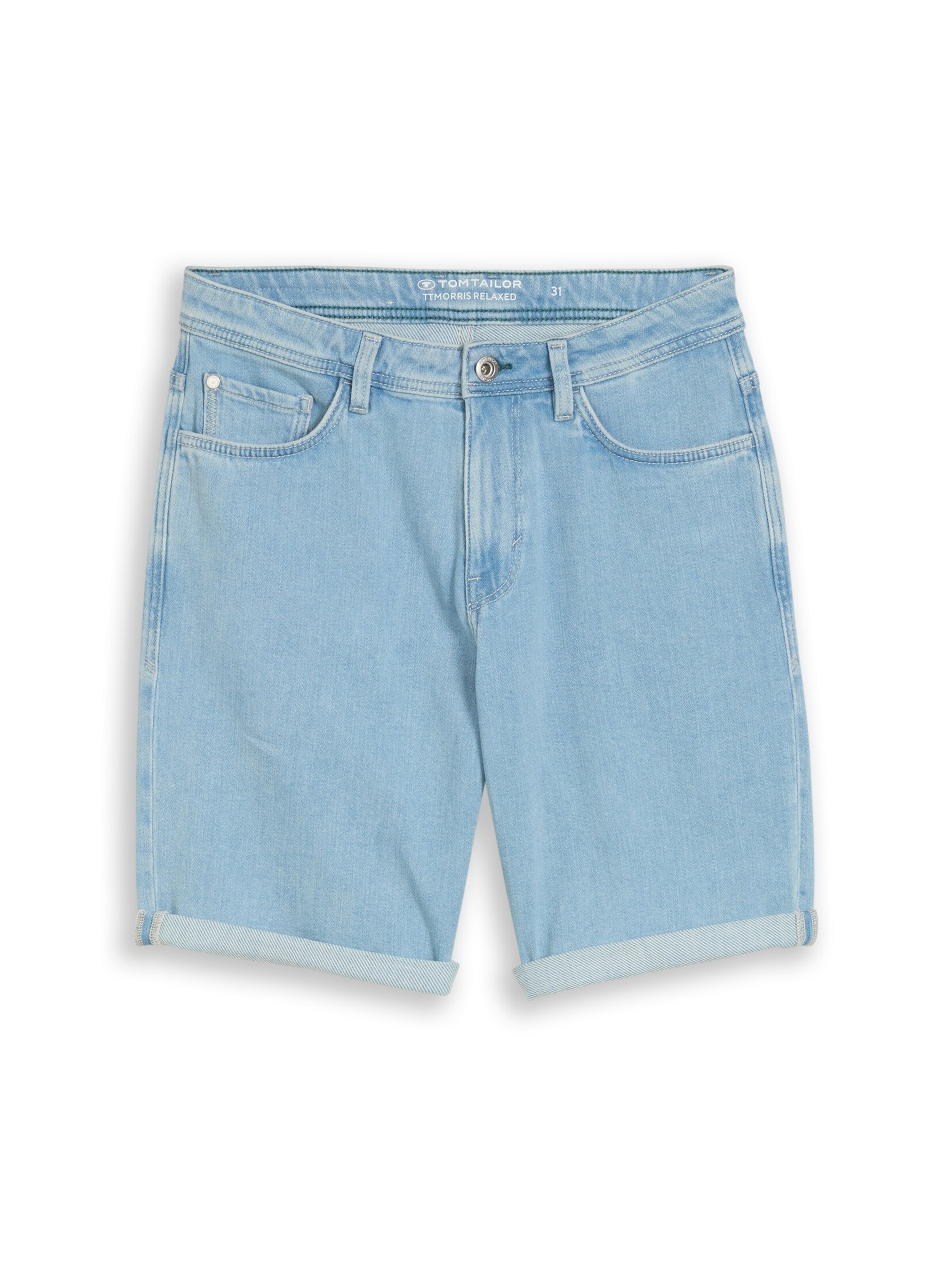 TOM TAILOR Shorts 'Morris' in Blau: Vorderseite