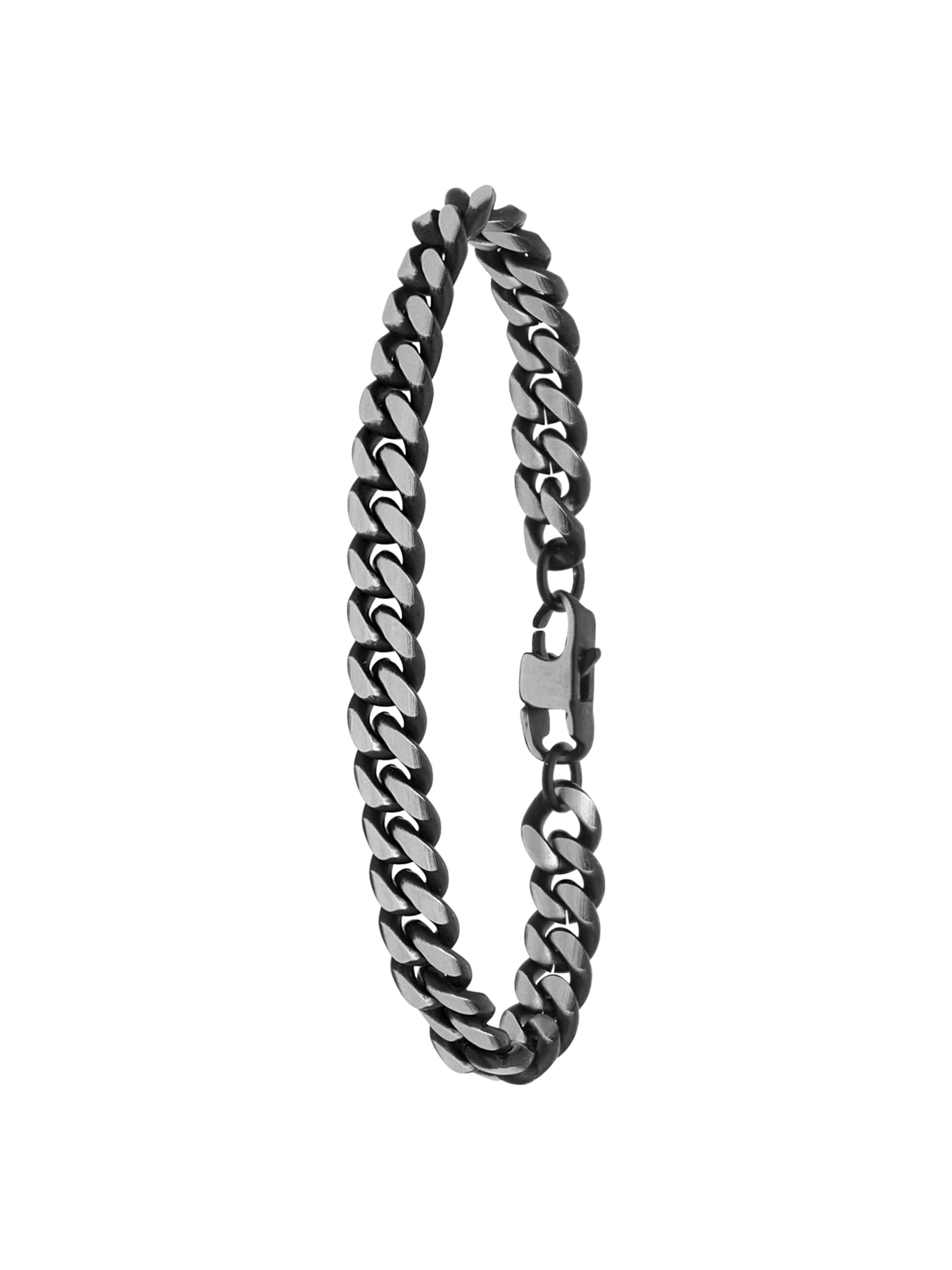 Lucardi Armband in Schwarz: Vorderseite