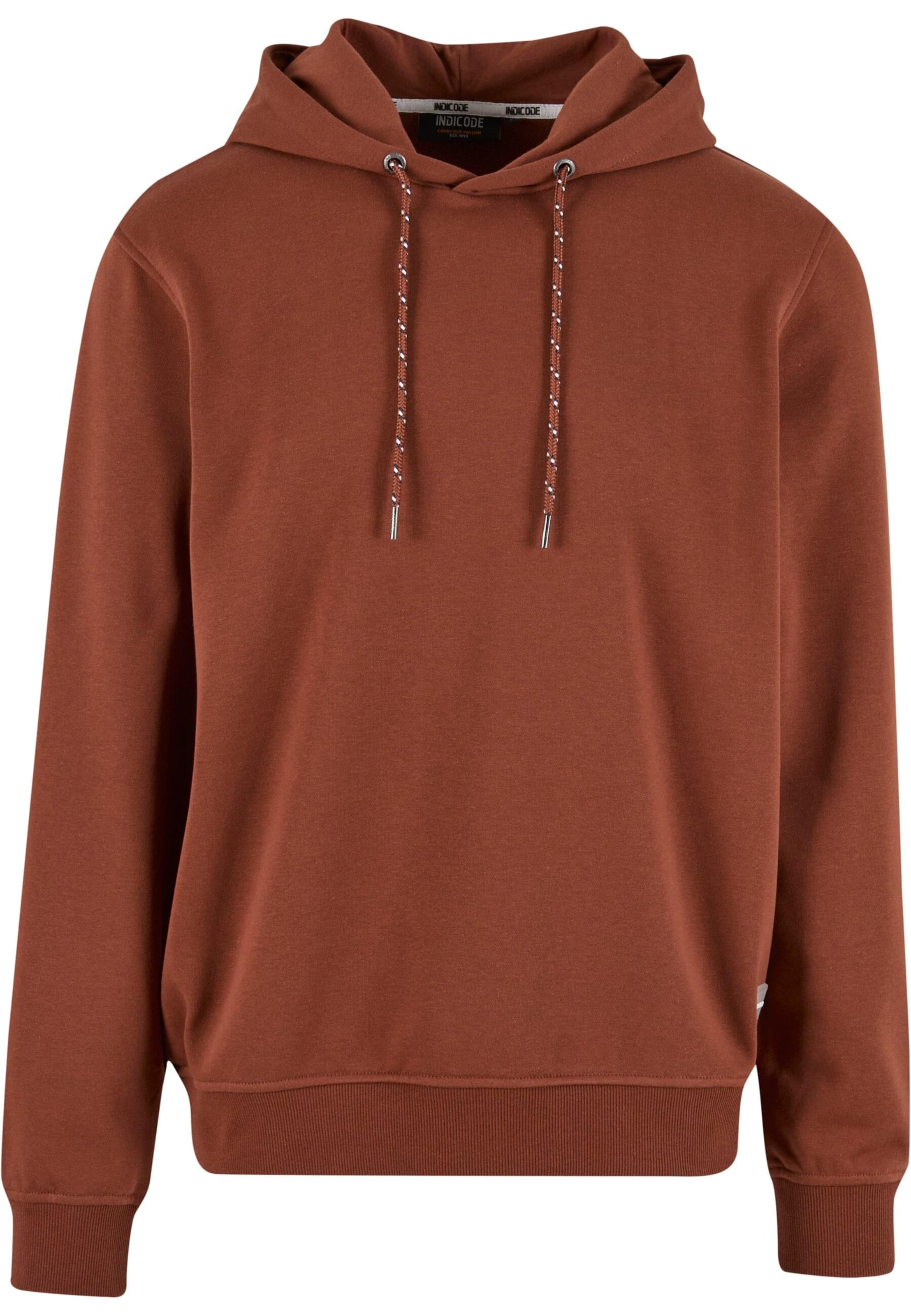 Felpa 'Fenjal' di INDICODE JEANS in marrone: frontale