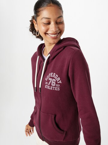 Superdry Zip-Up Hoodie in Purple