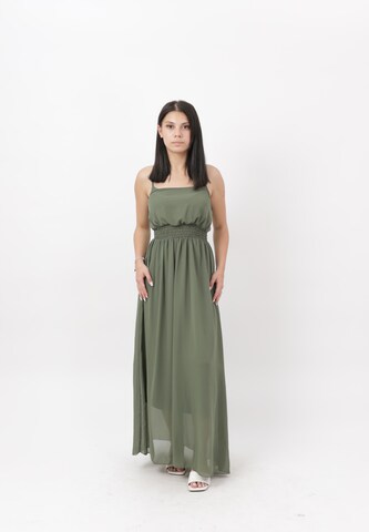 Robe Elara en vert : devant