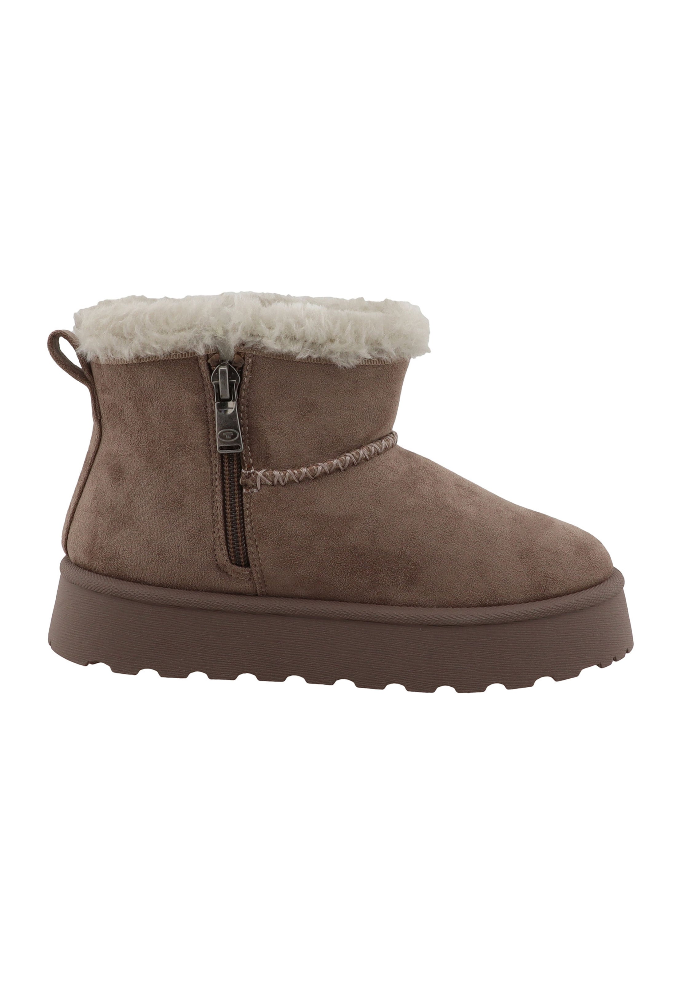 TOM TAILOR - Bota de neve em castanho: frente