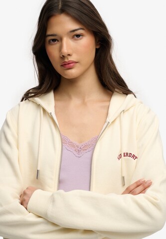 Superdry & Co Zip-Up Hoodie 'Essential' in White